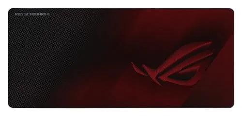 ASUS ROG Scabbard II Gaming-Mauspad | Nanotechnologie Smooth Glide Tracking | Schutzbeschichtung für Wasser, Öl, staubabweisende Oberfläche | Anti-ray Flachnähte Kanten | rutschfeste Gummibasis