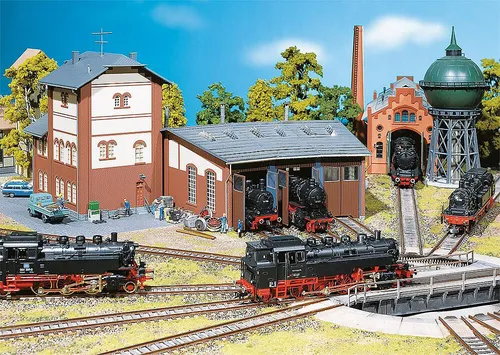 Faller 120176 Spur H0 - Ringlokschuppen, 3-ständig NEU und OVP