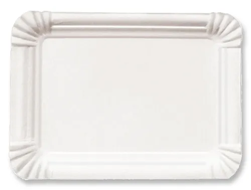 Pappteller 9x15cm weiß unbeschichtet Einweg Pappen Imbissteller Teller 250