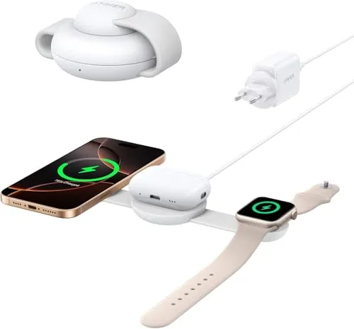 Anker MagGo 3-in-1 Kabellose Ladestation