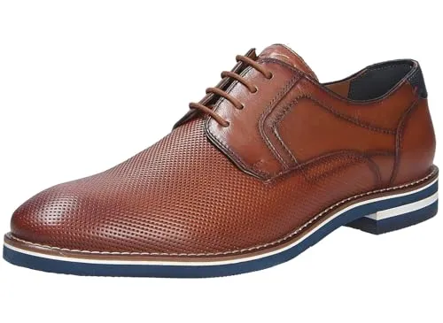 Ara Herren Schnürschuh LEON in Braun, Größe 47 - Elegante Herrenschuhe LEON aus hochwertigem Glattleder, mit atmungsaktivem Textilfutter und auswechselbarem Fußbett. Ideal für breite Füße, mit rutschfester Gummisohle für sicheren Halt.