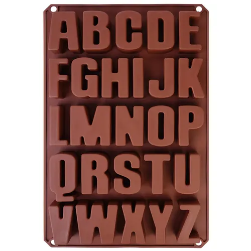 Silikonform Backform 26 Buchstaben XXL