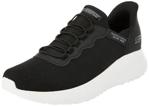 Skechers Slip-ins Bobs Squad Chaos Daily Hype Herren Sneaker Schwarz - Sneaker für Herren, sportlich und bequem mit Air-Cooled Memory Foam. 100% vegan und maschinenwaschbar für einfache Pflege. Perfekt für lässige Outfits und den ganzen Tag!
