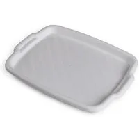 ProHome Serviertablett Weiß 45 x 33 x 3 cm