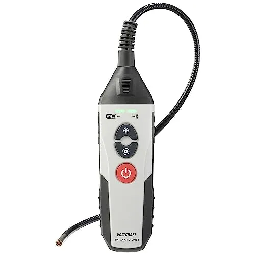 VOLTCRAFT BS-27+IP WIFI Endoskop - 5.5 mm Durchmesser, 1 m Länge - Elektrische Messgeräte mit WiFi-Funktion und zwei Kameras für präzise Inspektionen an schwer zugänglichen Stellen.