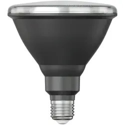 ledscom.de E27 LED Leuchtmittel, PAR38 kurzer Hals, warmweiß (2700 K), 15,9 W, 1279lm, 43°, Reflektorspiegel (silber)