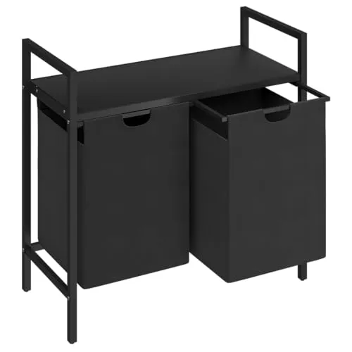 STEELSØN Ausziehwäschekorb Rigil in schwarz von STEELSØN