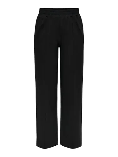 ONLY ONLPOPTRASH-Suki Life MW Pant PNT NOOS - Weite Damen-Hose - Damen-Hose mit weitem Beinschnitt, hergestellt aus umweltfreundlicher LENZING ECOVERO Viskose, ideal für stilbewusste Frauen, die Wert auf Nachhaltigkeit legen.