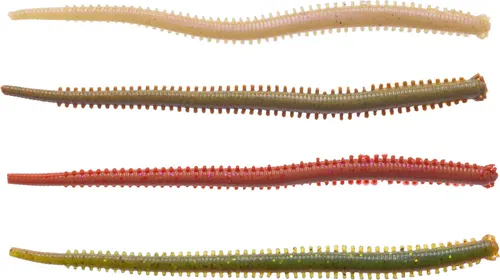 Berkley Isome Futomi 10cm - 12 Gummiwürmer, Farbe:Bloody