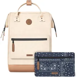 CABAIA Rucksack Vegan Nubuck Backpack (Set, 3-tlg) in weiß von CABAIA