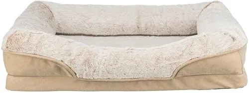 Trixie Orthopädisches Kuschelbett Vital Lino - Hundebetten – Orthopädisches Kuschelbett mit Memory-Effekt für maximalen Schlafkomfort und Druckentlastung, ideal für entspannte Stunden Ihres Haustiers.