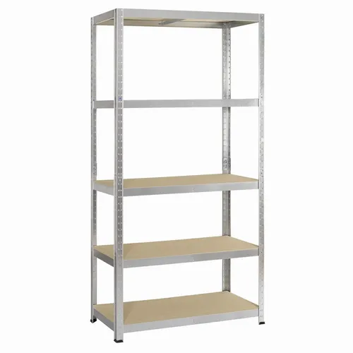 IRONSIDE Steckregal Holz/Metall 176x90 cm - Werkstatteinrichtung mit 5 stabilen Böden und einer Tragkraft von bis zu 200 kg, perfekt für die optimale Lagerung von Werkzeugen und Materialien.