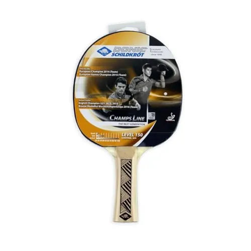 Donic-Schildkröt Tischtennisschläger Champs Line 150, FSC-Holz Noppen innen, Jade - ITTF Belag