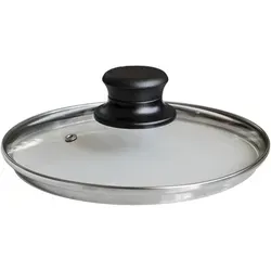 Karl Krüger Universaldeckel Universaldeckel RUBIN 24 cm mit Kunststoffknopf / Glasdeckel, (1-tlg)