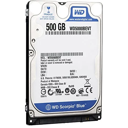 Western Digital WD5000BEVT Scorpio Blue 500GB