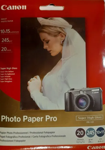 Canon Photo Paper Pro PR-101, Super High Gloss, 245g, 20 Blatt