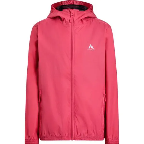 McKINLEY Kinder Regenmantel Kereol III J - Funktionale Regenjacke aus 100 % Polyester, ideal für Outdoor-Sport und Freizeit. Mit AQUAMAX-Technologie ist sie wasserdicht, winddicht und atmungsaktiv – perfekt für aktive Abenteuer bei jedem Wetter.