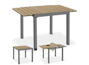 tectake Gartentisch – ideal für den Garten - Robuster Gartentisch, perfekt für entspannte Stunden im Freien. Mit seinem modernen Design und der stabilen Bauweise ist er die ideale Ergänzung für jede Terrasse.