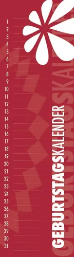 Geburtstagskalender Mini 9,5 x 33 cm