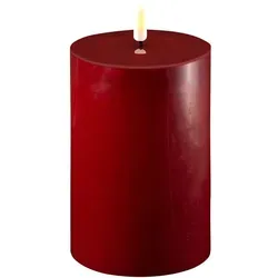 Stumpenkerze LED bordeaux 10 x 15cm in rot von Deluxe Homeart