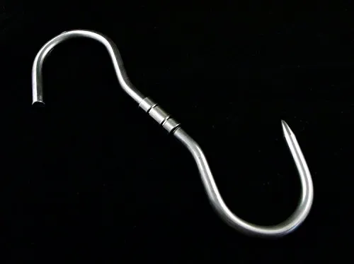 Eurosell 2 Stück PROFI S-Haken - 260x10mm Drehhaken - Dreh Haken Wildhaken Zerwirkhaken Swivel Hook