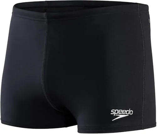 Speedo Herren Eco Endurance+ Aquashort Swim Briefs, Schwarz, 7 EU - Herren-Bademode mit Kordelzug und schnelltrocknendem Material, aus recycelten Plastikflaschen gefertigt – ideal für regelmäßige Trainingsstunden.