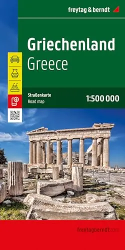 Griechenland, Straßenkarte 1:500.000, freytag & berndt (freytag & berndt Auto + Freizeitkarten)