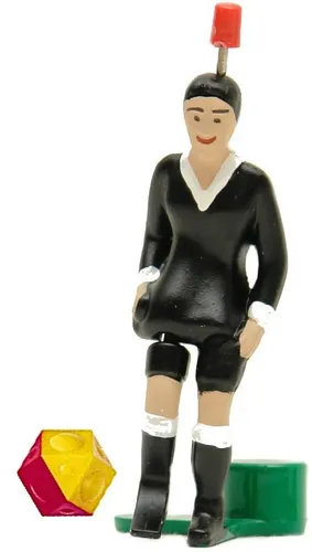 Tipp-Kick Tischfußballspiel Linienrichter Schiri Figur Kicker Spieler mit Ball g/r LIMITED EDITION