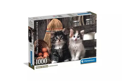 CLE puzzle 1000 Compact Lovy Kittens 39943 Clementoni 8005125399437