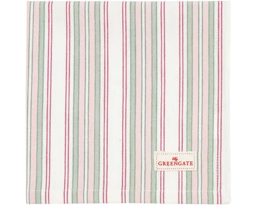 Greengate Stoffserviette Carola Stoffserviette white 40 x 40 cm