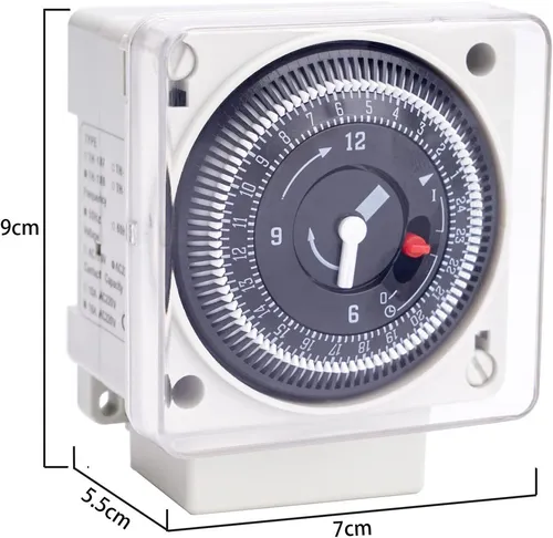 Theben 1610011 SYN 161d - analoge 1-Kanal-Zeitschaltuhr mit Synchronmotor, langlebig und ideal für flexible Anwendungen wie Schaufensterbeleuchtung oder Pumpensteuerung