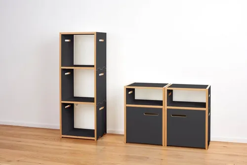 Tojo Mehrzweckregal halbstark in schwarz von Tojo