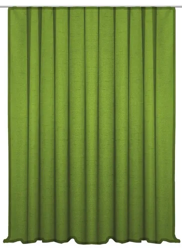 Haus und Deko Gardine Vorhang Kräuselband 300x245 cm Seidenglanz halbtransparent Gardine (1 St), Kräuselband, halbtransparent, Polyester