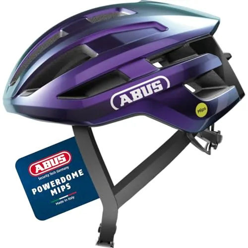 ABUS Rennradhelm PowerDome MIPS - Leichter Helm mit optimaler Belüftung - Fahrradhelme - Der ABUS PowerDome MIPS bietet höchsten Aufprallschutz und beste Luftzirkulation für unbeschwerten Fahrspaß, ideal für Damen und Herren.