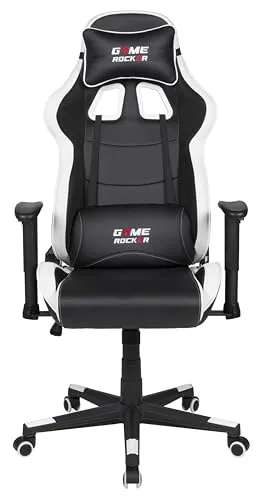 Duo Collection Gaming-Stuhl Game-Rocker G-10 schwarz - Gaming-Zubehör mit höhenverstellbaren Armlehnen und neigungsverstellbarer Rückenlehne für optimalen Komfort während langer Spielsessions.