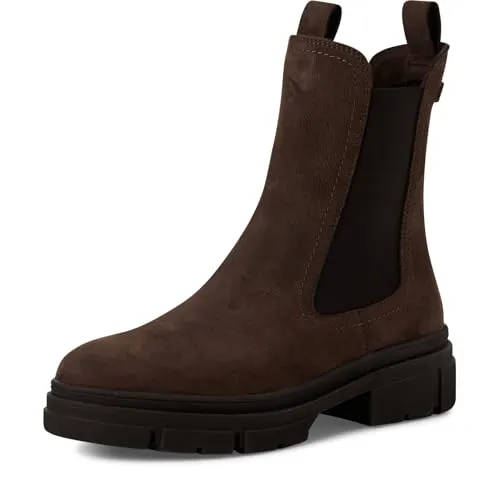 Tamaris Damen 1-25901-41 Chelsea-Stiefel - Stilvoller Komfort für Herbst und Winter - Wanderschuhe mit COMF.Lin+Touch Technologie für höchsten Tragekomfort und einem eleganten Blockabsatz von 50 mm für einen stilvollen Auftritt.