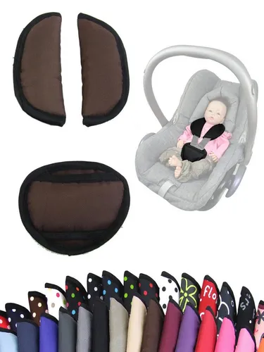 BambiniWelt by Rafael K. Gurtpolster Gurtpolster Set universal Babyschale Autositz z.B. Maxi Cosi Cybex
