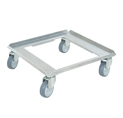 BRB Transportroller für Behälter 500x500 mm aus Edelstahl von BRB Lagertechnik