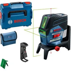Bosch Kreuzlinienlaser GCL 2-50 CG mit Bluetooth - Selbstnivellierender Kreuzlinienlaser für präzise Messungen bis 50m, inkl. L-BOXX und vielseitiger Halterung - ideal für Profis und Heimwerker.