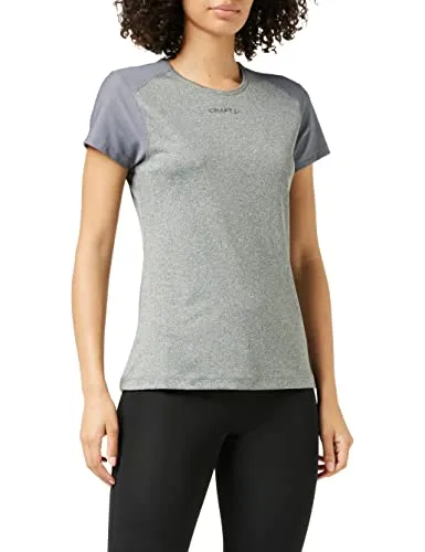 Craft Damen Training Wear Advanced Essence T-Shirt - Damen Laufshirt Kurzarm, weiches und bequemes T-Shirt mit hervorragendem Feuchtigkeitstransport für optimales Training.