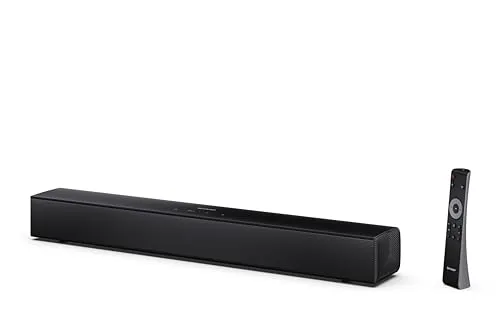 Sharp HT-SB121 Schwarz – 120 W 2.0 Kanal Soundbar - Erleben Sie kraftvollen Sound mit der Sharp HT-SB121. Die kompakte Soundbar bietet 120 W Leistung und ist ideal für Ihr Home-Entertainment. Einfache Verbindung und modernes Design.