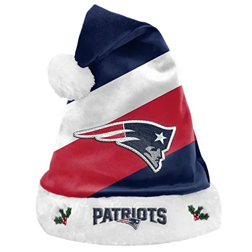 FOCO New England Patriots NFL 2021 Colorblock Santa Hat - Stück