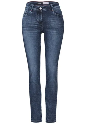 Jeans im Casual Fit - Mid Waist Jeanshose mit Slim Legs, aus hochwertigem Baumwollmix mit Stretchanteil für optimalen Tragekomfort und lässigen Look.