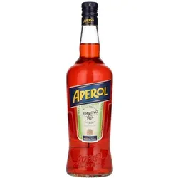 Aperol Aperitivo 11% Vol. 1l - Likör & Kräuterschnaps, der perfekte italienische Aperitif mit nur 11% Vol. ideal für entspannte Abende und den berühmten Aperol Spritz.