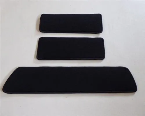 DSX Kofferraummatte für VW T5 T6 T6.1 California - Hochwertige Velourteppiche für Trittstufen, 3-teiliges Set für Fahrer, Beifahrer und Schiebetür. Schützen Sie Ihre Trittstufen und verleihen Sie Ihrem Fahrzeug eine edle Optik. Strapazierfähig und mit professioneller Umkettelung.