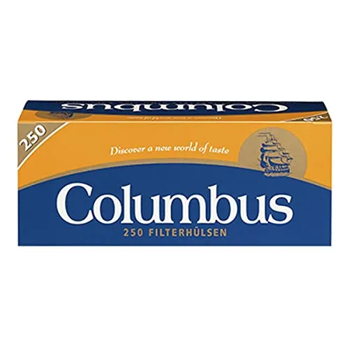 Reemtsma Columbus Hülsen 1000 Stück (4x250) (Silver, Magnetisch, Zigarettenhülsen, Filterhülsen)
