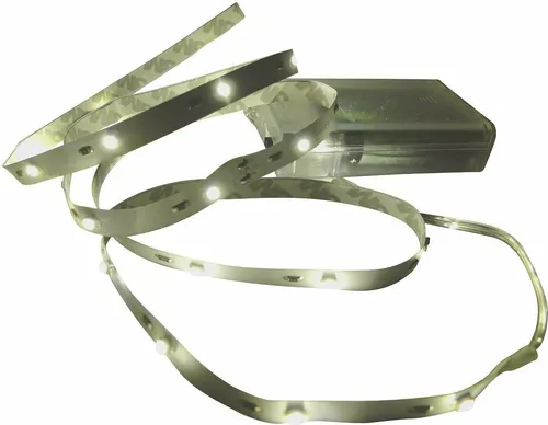 LED Lichtleiste Stripe Batterie kaltweiß 90 LEDS 3m lang Streifen