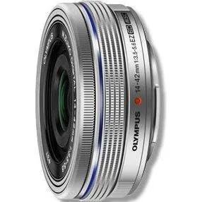 OM SYSTEM M Zuiko Digital 14-42mm F3.5-5.6 EZ Objektiv - Objektiv für Systemkameras, 3-fach Zoom mit herausragender Bildqualität und ideal für Landschafts-, Street- und Porträtfotografie, kompakt und leise im Autofokus.