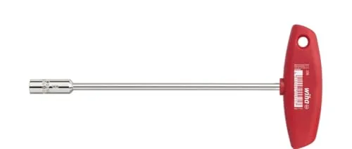 Wiha Steckschlüssel mit Quergriff Sechskant glanzvernickelt (00978) 10 x 200 mm