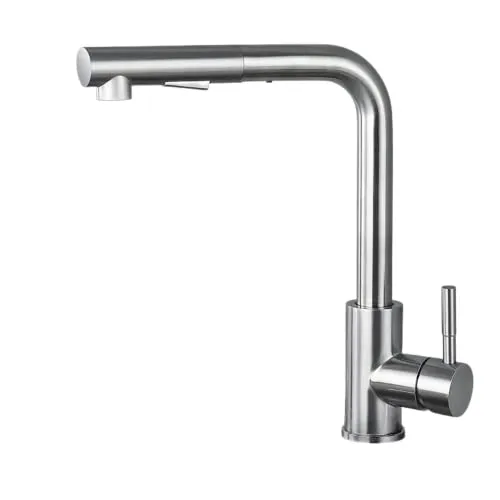 KitchenQuality Küchenarmatur mit Ausziehbarer Brause und 360° Schwenkfunktion